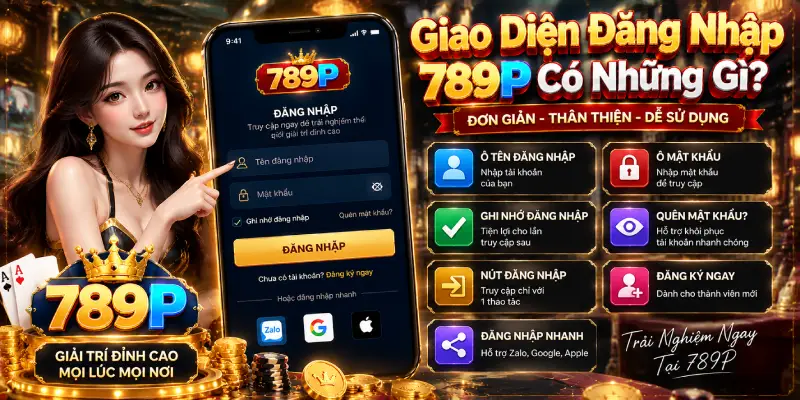Giao Diện Đăng Nhập 789P Có Những Gì?