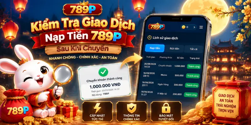 Kiểm Tra Giao Dịch Nạp Tiền 789P Sau Khi Chuyển